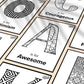 26 Positivity ABC Colouring Pages - Digital Download